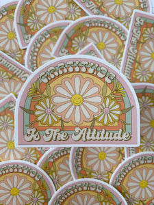 Gratitude Is The Attitude - Vinyl Sticker