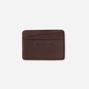 Clayton Card Wallet: Rust Brown