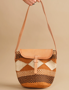 Geometric Sisal Basket Bag