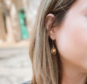 Cowboy Earrings w/ Gold Filled Hoop