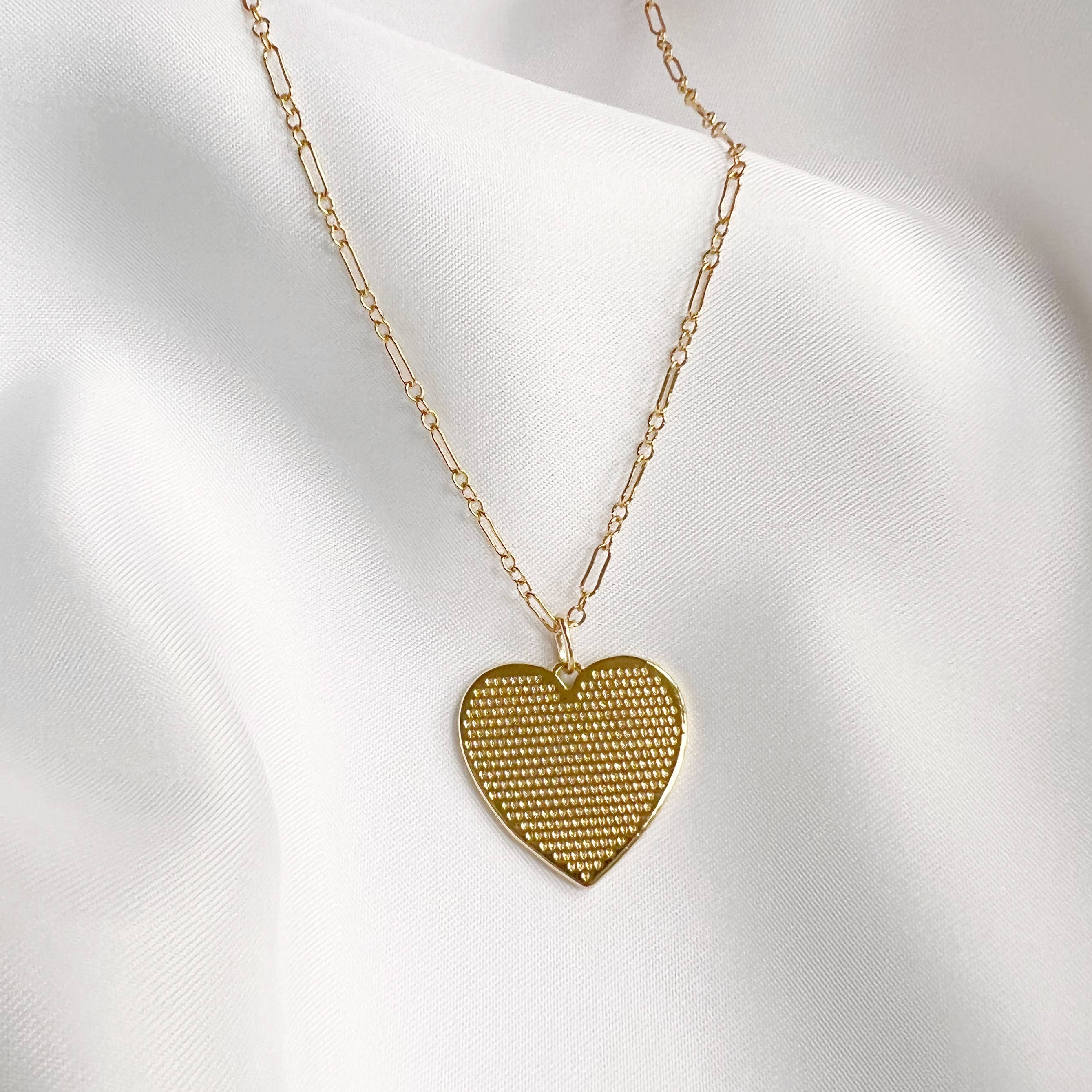 Soulmate Heart Necklace Gold Filled