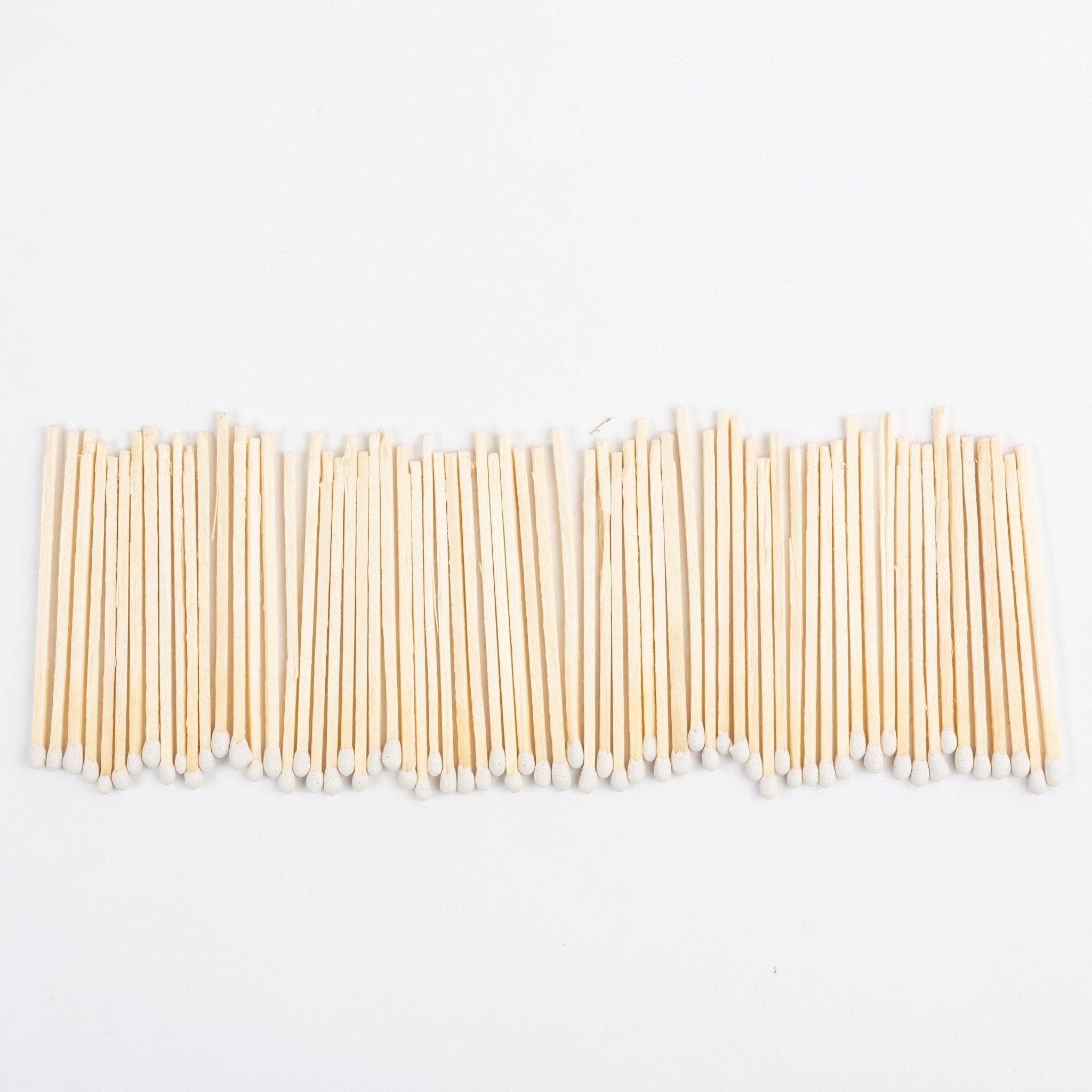 Decorative Matches in Glass Bottle: White