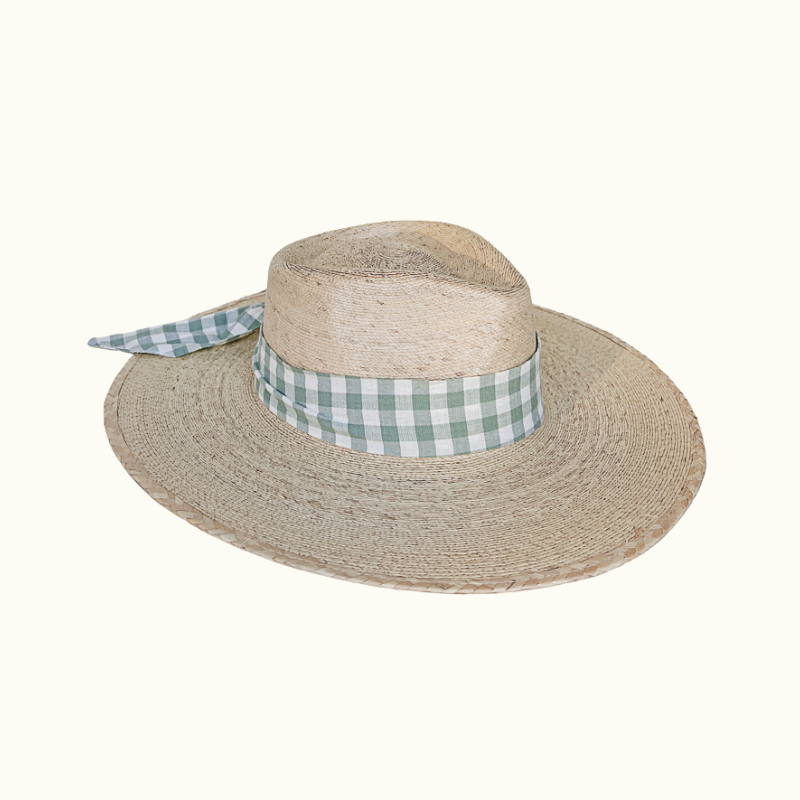 Sage Gingham Woven Band