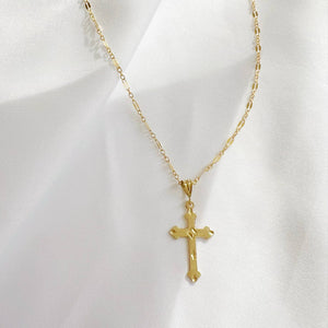 Cross Necklace Gold Filled