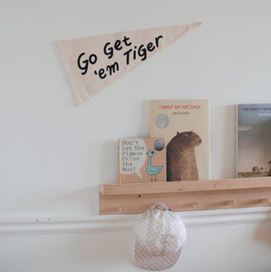 Go Get 'Em Tiger Canvas Pennant