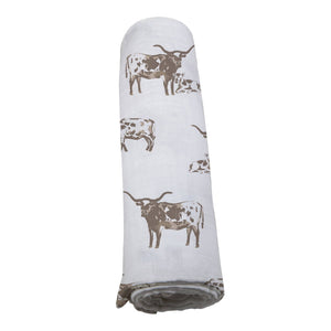 Texas Longhorn Bamboo Swaddle