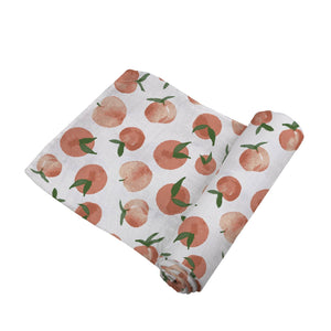 Carnelian Peaches Bamboo Swaddle