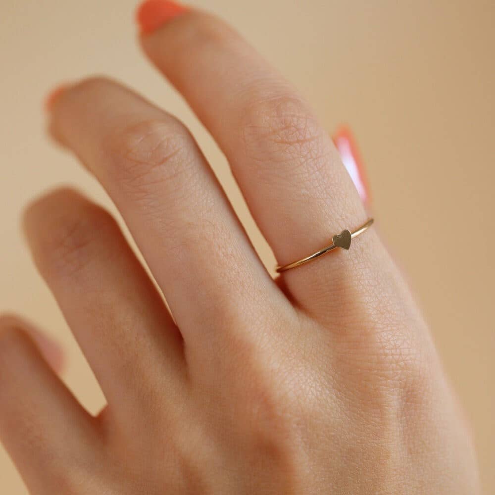 Tiny Heart Ring in 14k Gold Fill