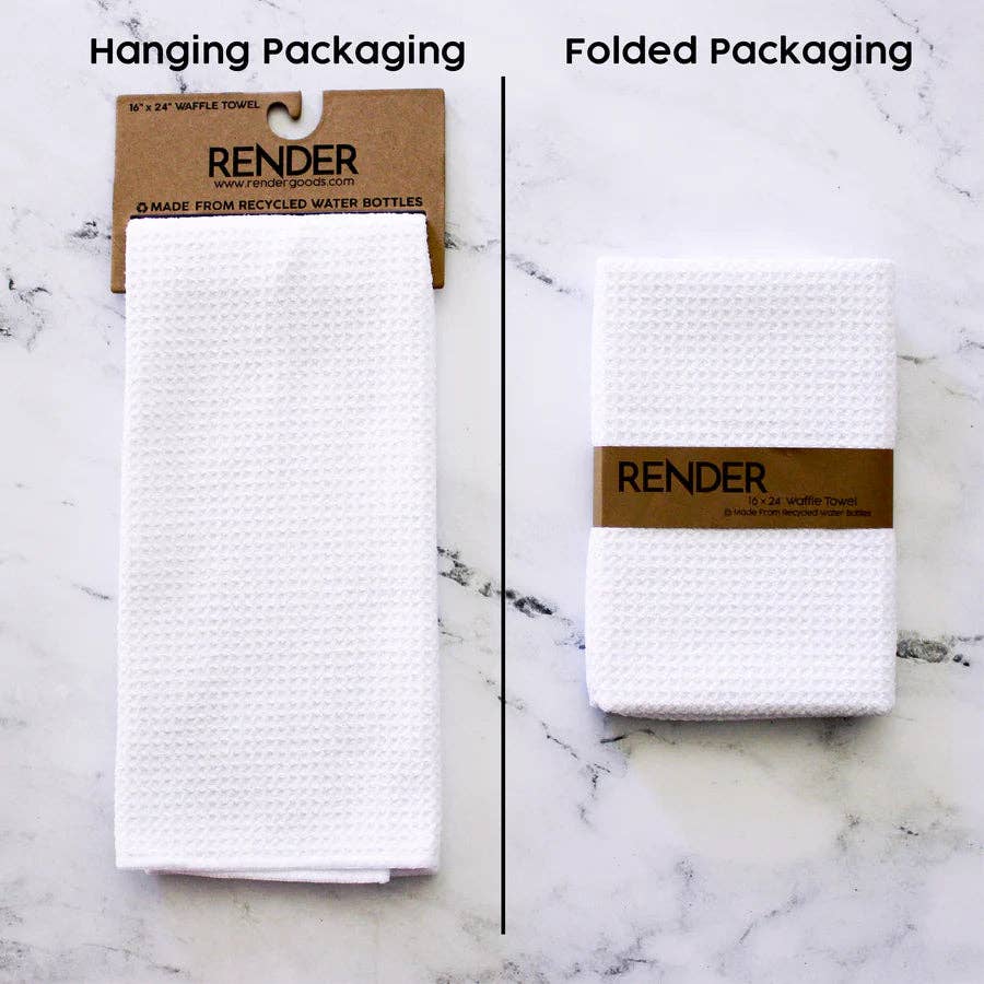 Boho Beige Arch Dish Towel- 16''x24'': Folded Packaging