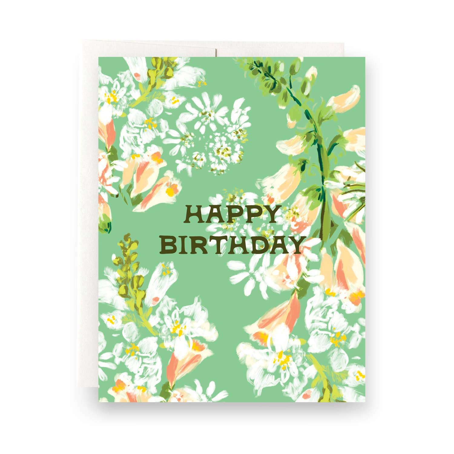 Green Floral Birthday