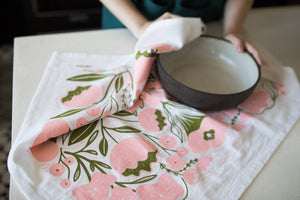 Flowers Tea Towel