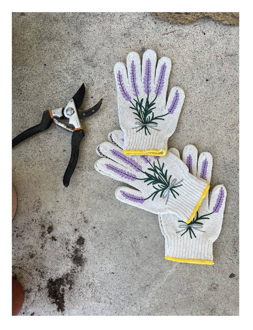 New Lavender Gardening Gloves: Bee Gloves