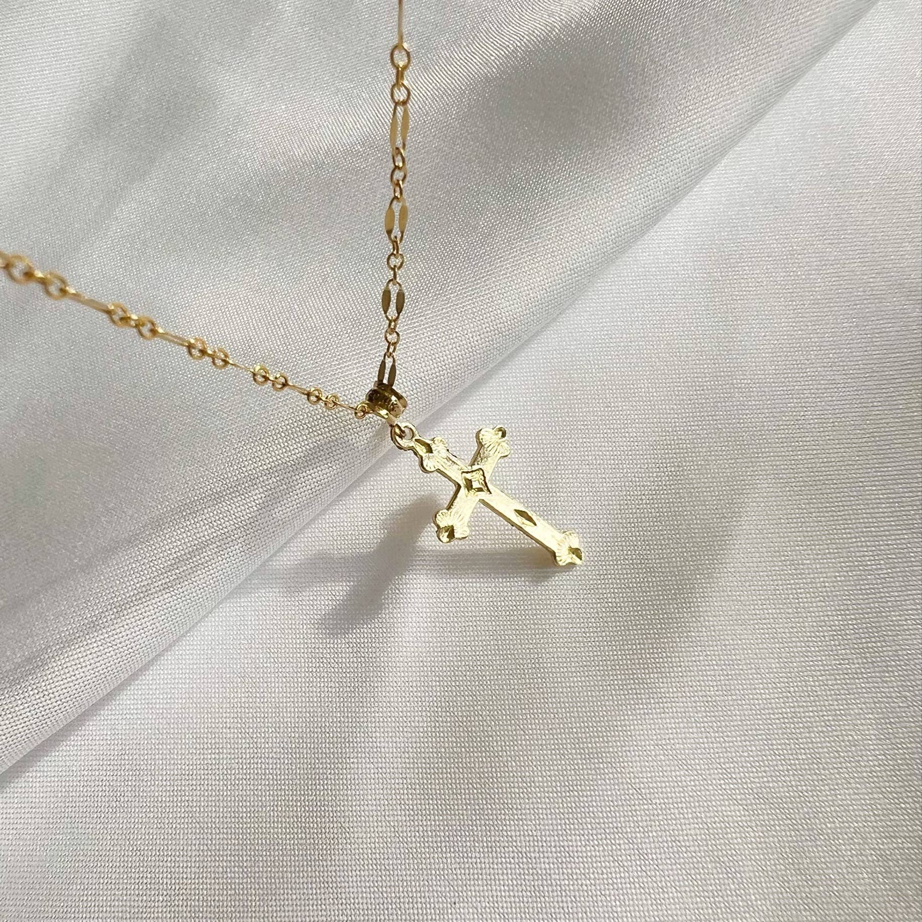 Cross Necklace Gold Filled