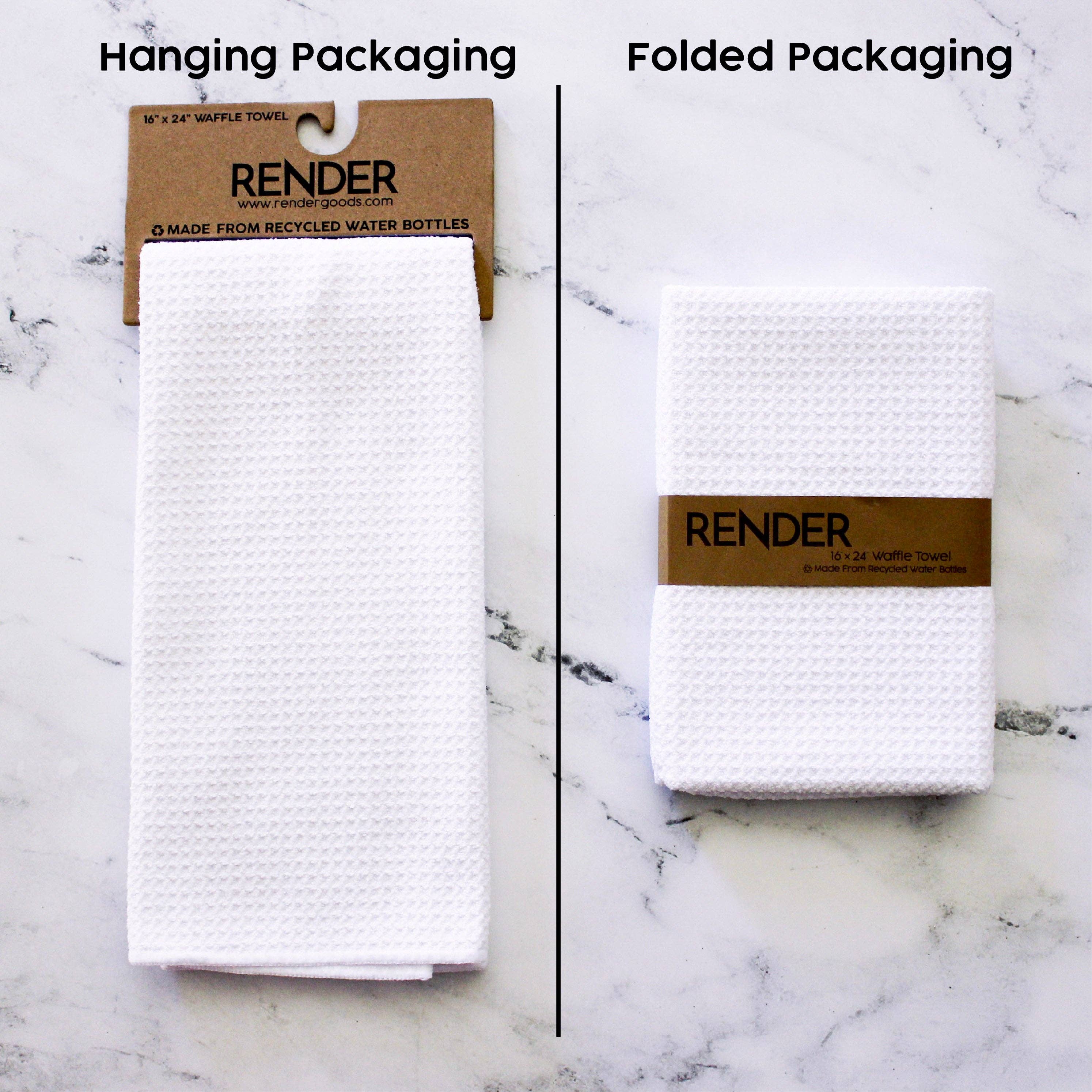 Geo Boho Colorblock Dish Towel- 16''x24'': Folded Packaging