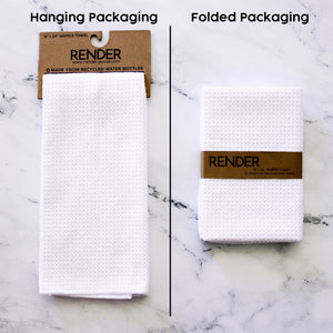 Mono Geo Dish Towel - 16''x24'': Folded Packaging