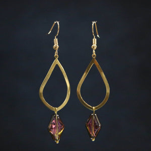 Diamond Drop Earrings: Multi-Colored