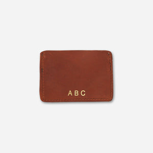 Clayton Card Wallet: Dark Brown