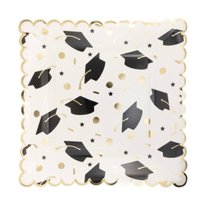 Grad Cap Scatter Paper Plate