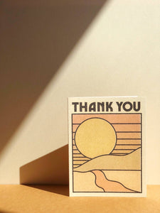 Thank You Sun thank you greeting card