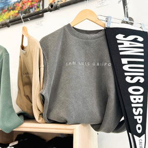 San Luis Obispo Embroidered Sweatshirt- Charcoal