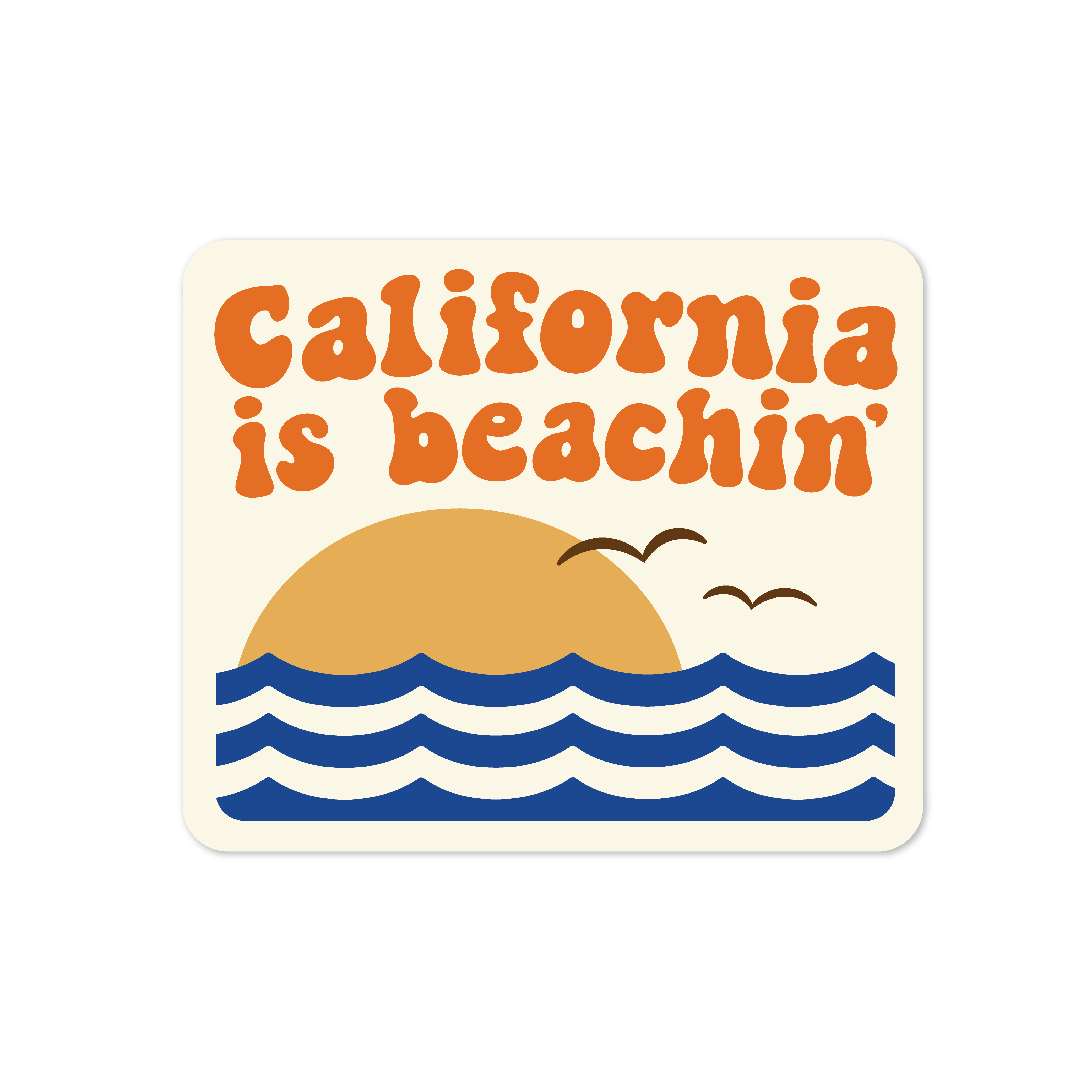 California is Beachin' Sticker