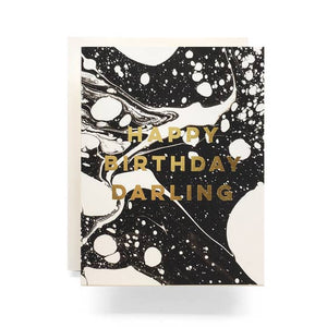 Marble Birthday Darling Greeting Card