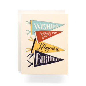 Pennant Birthday Greeting Card