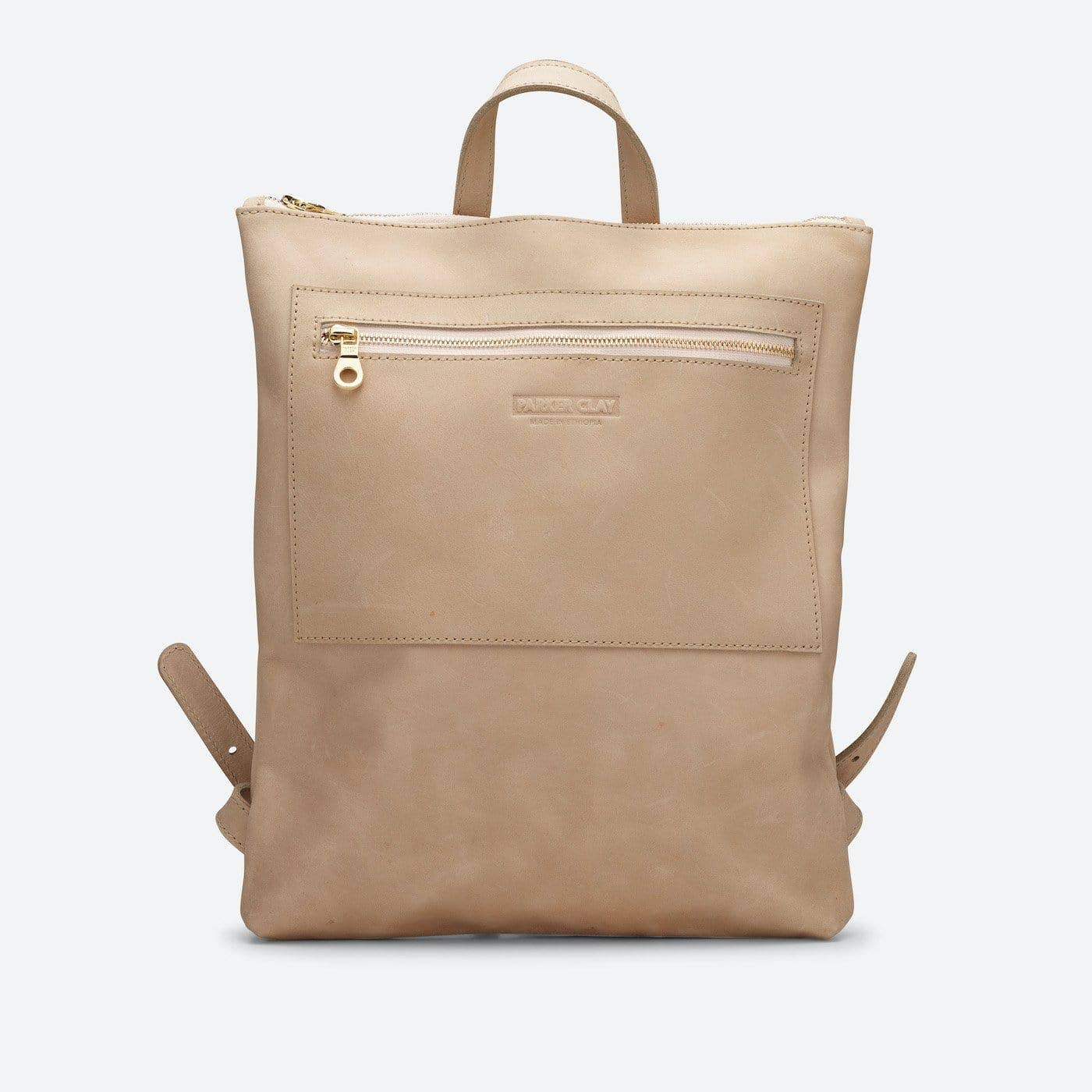 Miramar Leather Backpack: Sand