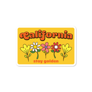 California Flowers Sticker