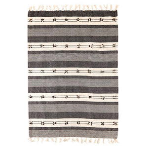 Tea Towel-Blk/Natural