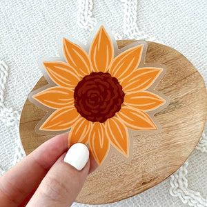 Sunflower Field Sticker, 3x3 in.