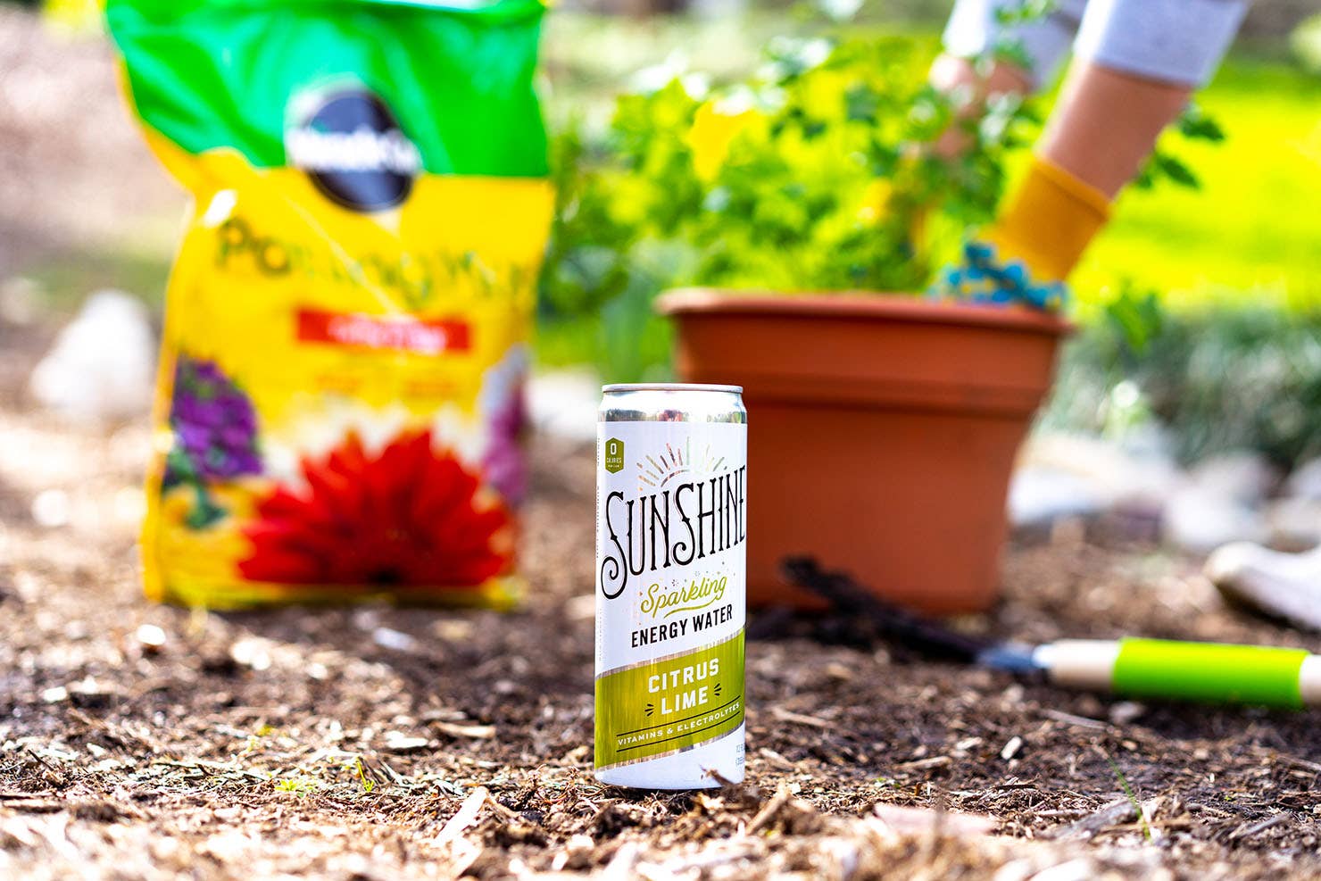 Sunshine Sparkling Energy Water - Citrus Lime