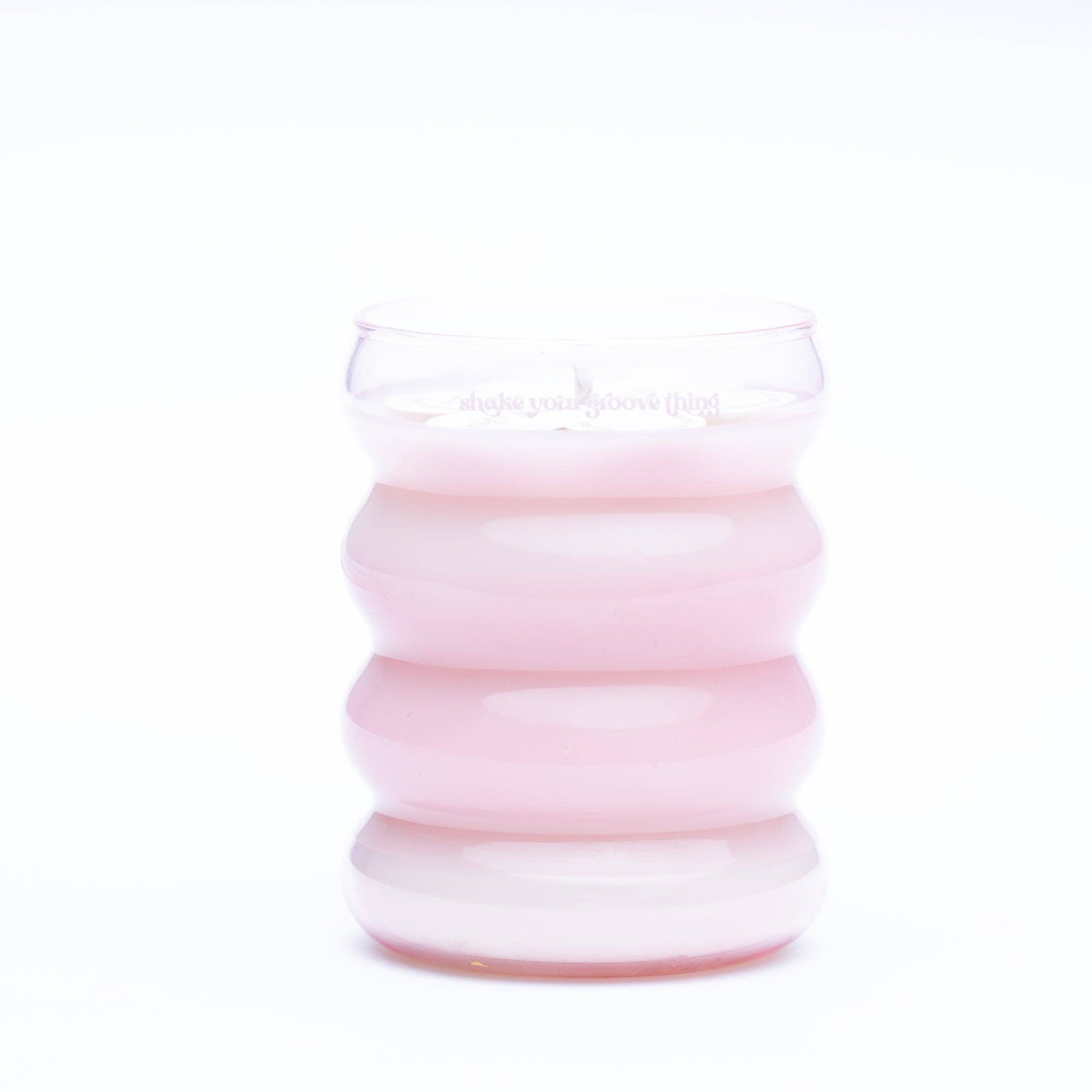 shake your groove thing • wiggle • pink • 9 oz soy candle
