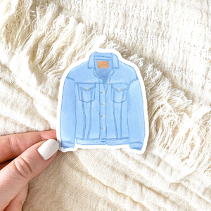 Jean Jacket Sticker, 3x3 in.