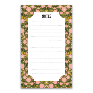 Green Peppy Petals Notepad