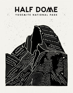 Half Dome Art Print