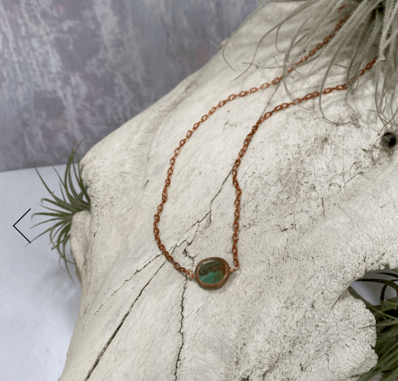 Wild Desert Painted Turquoise Necklace