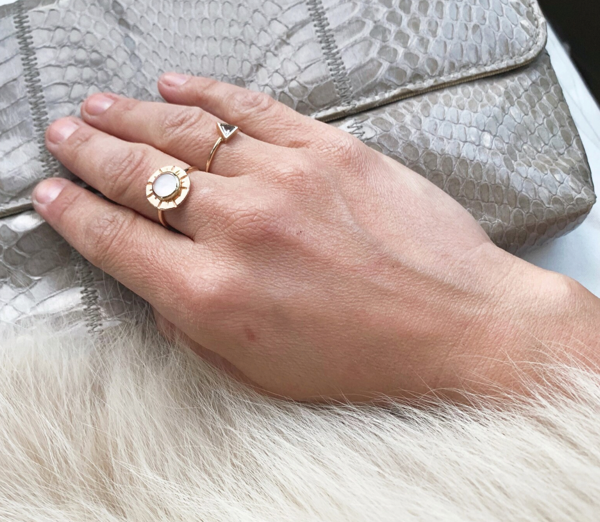 Pearly Sun Ring