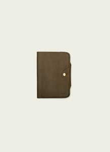Leather Snap Passport Travel Wallet