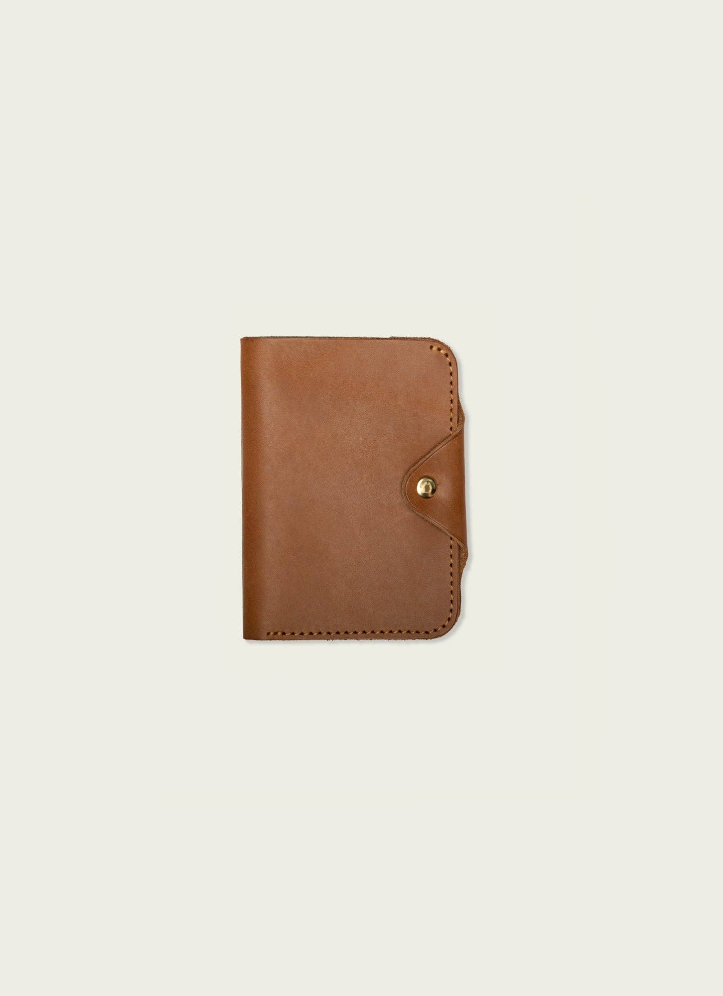 Leather Snap Passport Travel Wallet