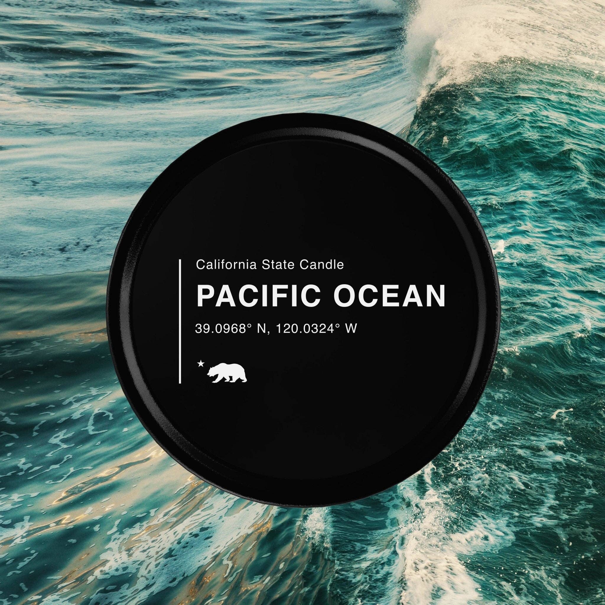 Pacific Ocean California Scented Travel Tin Candle