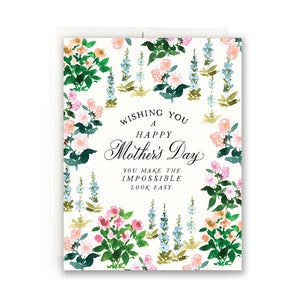 Spring Garden Mother's Day Greeting Card