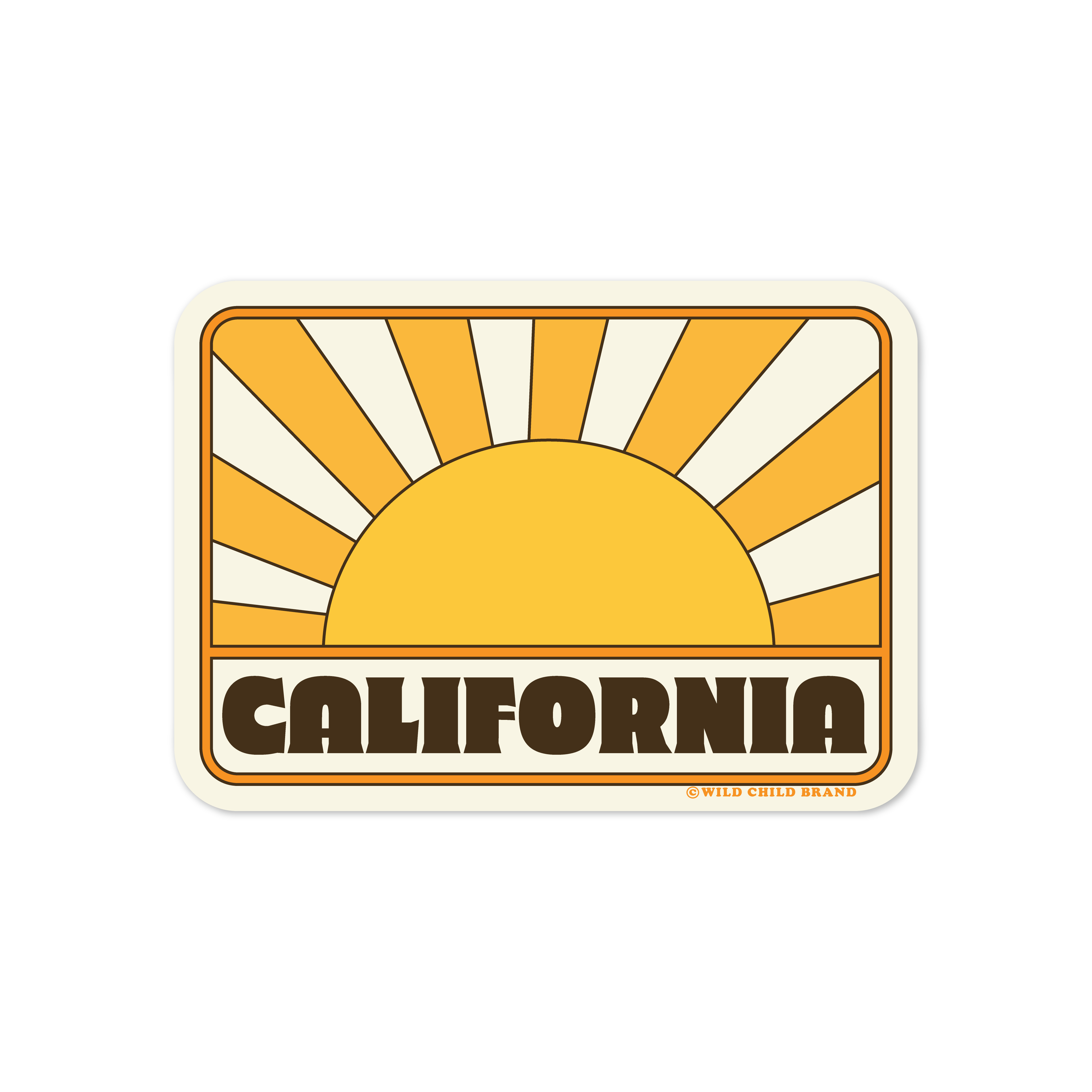 California Sunrise Sticker