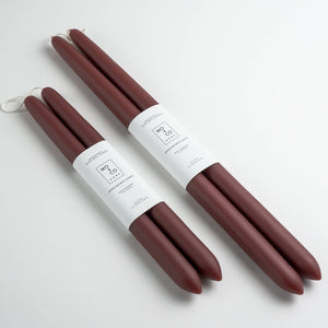10" & 14" - 100% Beeswax Dipped Candles | Burgundy