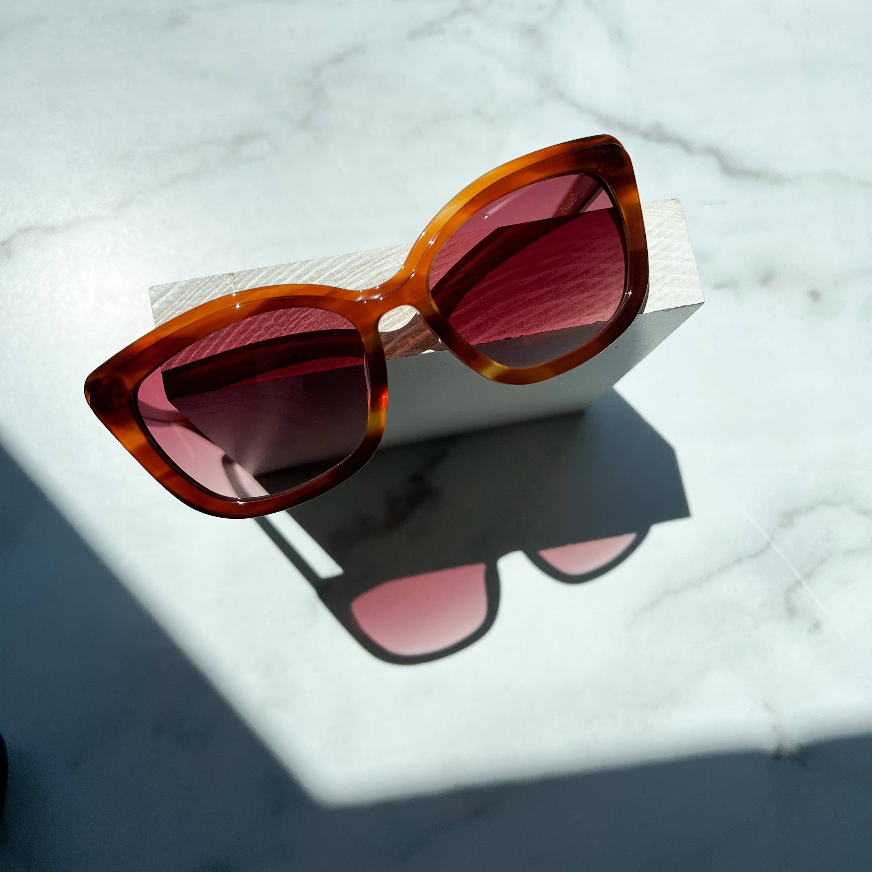 New Fenna&Fei Sunglasses | Costa Collection| Italian Acetate: Amber