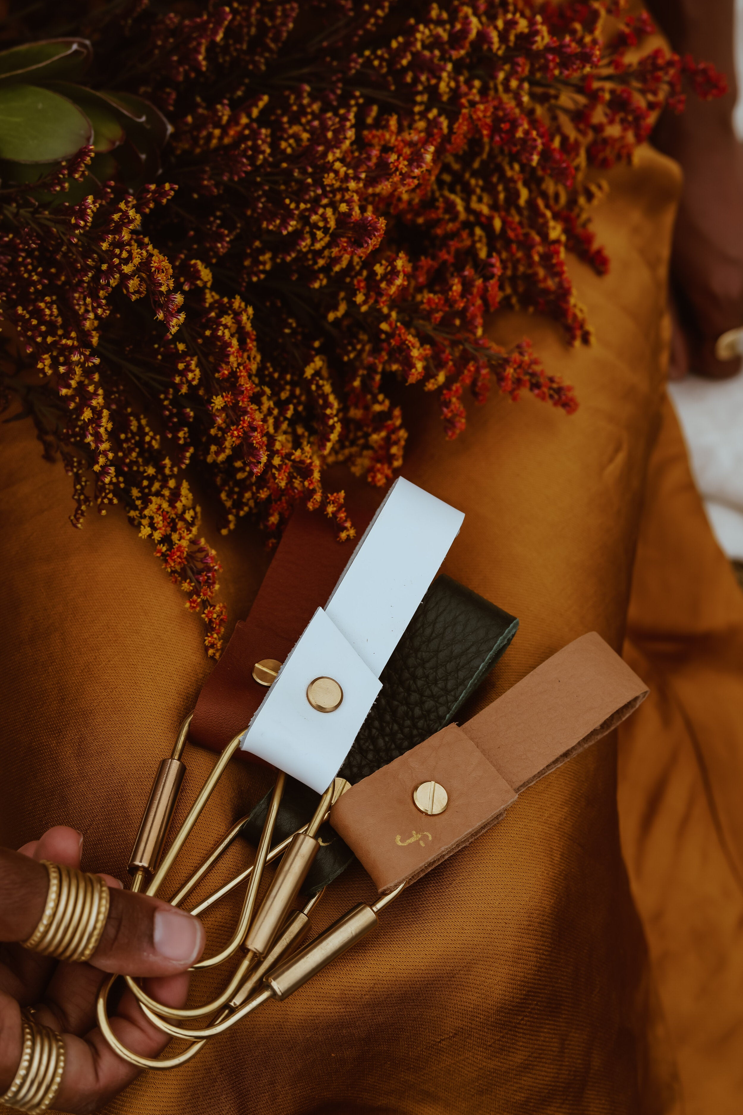 Faby Co. Leather Keychain